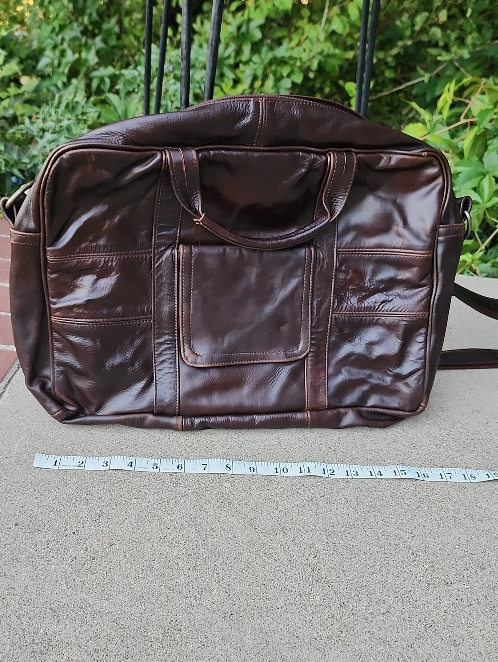 100% Leather Messenger Bag